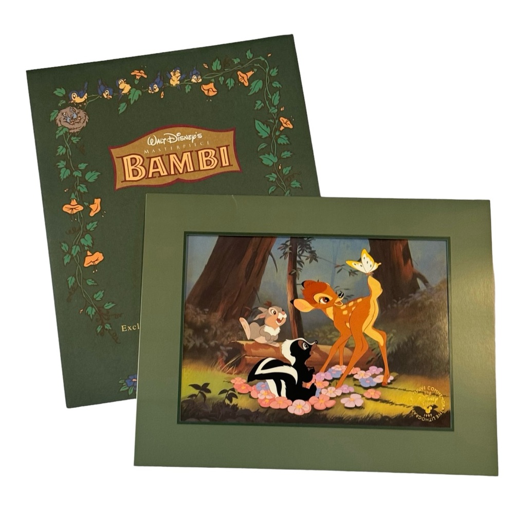 Disney’s Bambi Exclusive Commemorative Lithograph From the year 1997